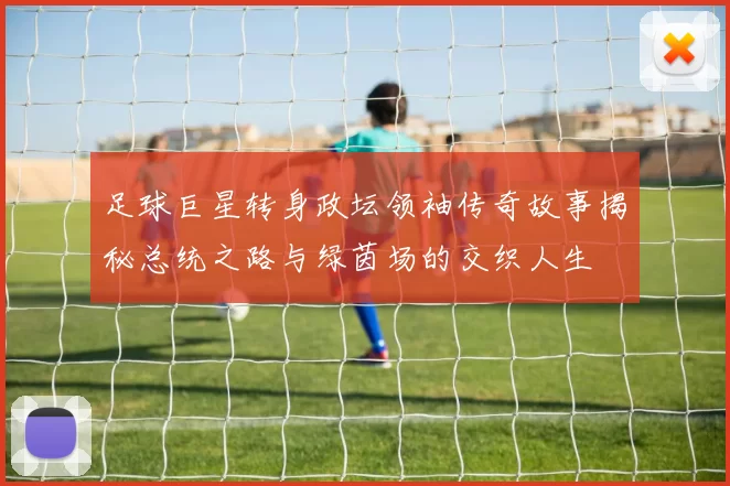 足球巨星转身政坛领袖传奇故事揭秘总统之路与绿茵场的交织人生